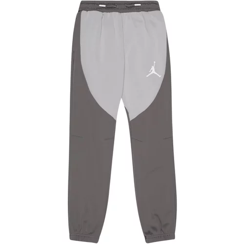 Jordan Športne hlače siva / temno siva / neonsko zelena / bela