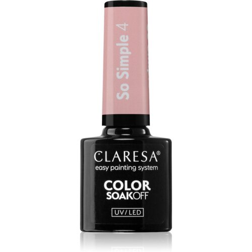 Claresa SoakOff UV/LED Color So Simple gel lak za nohte odtenek 4 5 g Cene