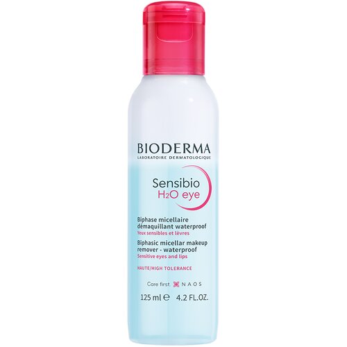 Bioderma Sensibio H2O Eye Biphasic Micellar Makeup Remover odstranjivač make-upa 125 ml Slike