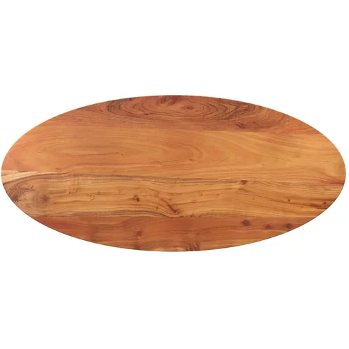 vidaXL Stolna ploča 140x50x2 5 cm ovalna od masivnog drva bagrema