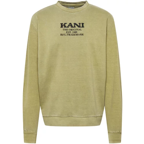 Karl Kani Sweater majica maslinasta / crna