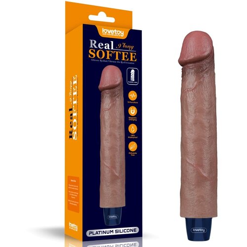 Lovetoy 2024 Vibracijski Penis Lovetoy Real Softee Flesh 9&amp;#039;&amp;#039; Slike