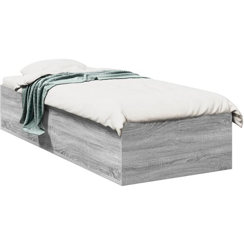 VidaXL Okvir za krevet boja hrasta 90x190 cm od konstruiranog drva Slike