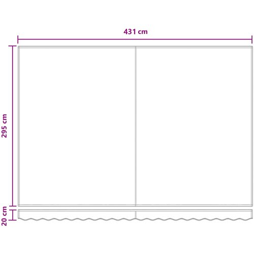  Povlačivi tende Svijetlo siva i bijela. 450 &amp;times; 300 cm Slike