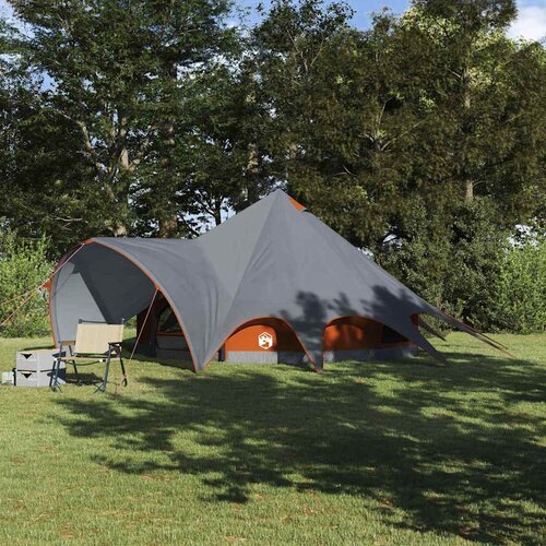 &amp;Scaron;ator Teepee za 5 osoba Siva i narančasta 415 x 415 x 247 cm Slike