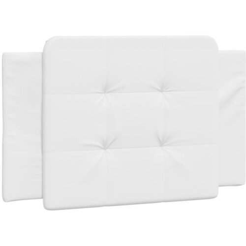 Maison Chic posteljno vzglavje - vzglavna omarica - vzglavna stranica bela 80 cm umetno usnje, (21704174) Cene