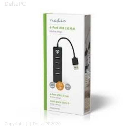 Nedis USB Hub 4-Port USB 2.0 Crni UHUDU2420BK Cijene