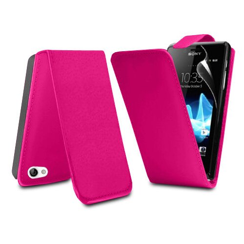  Preklopni etui / ovitek / zaščita NeoSlim za Sony Xperia J ST26i - roza Cene