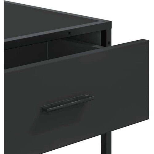 vidaXL Konzolna mizica črna 90x35x80 cm inženirski les Cene