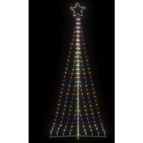 vidaXL LED božićno drvce 447 LED šarenih 249 cm Cijene