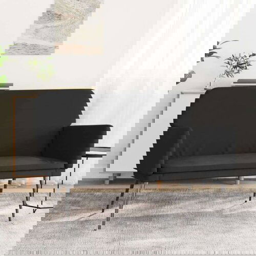  Klupa crna 108 x 35 x 41 cm baršunasta Cijene