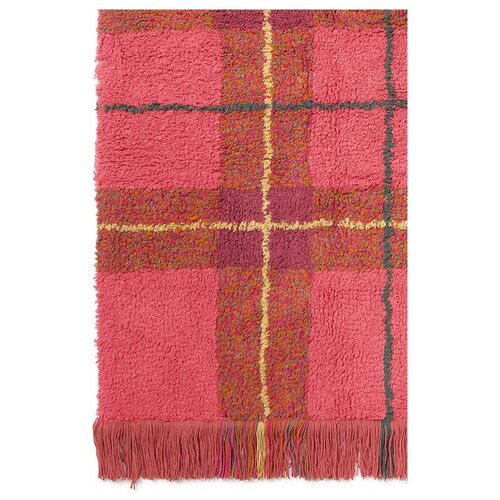 Lorena Canals Crveni periv/ručno rađen pamučan tepih 140x190 cm Tartan Vintage Red &amp;ndash; Slike