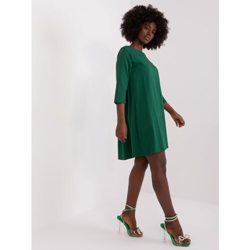 RUE PARIS Dress-RV-SK-7321.70-dark green Slike