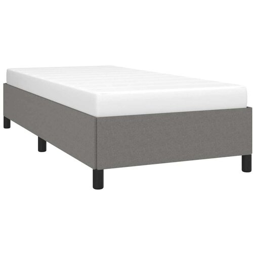 vidaXL Okvir za krevet bez madraca tamnosivi 90x190 cm jednu tkanine Cijene