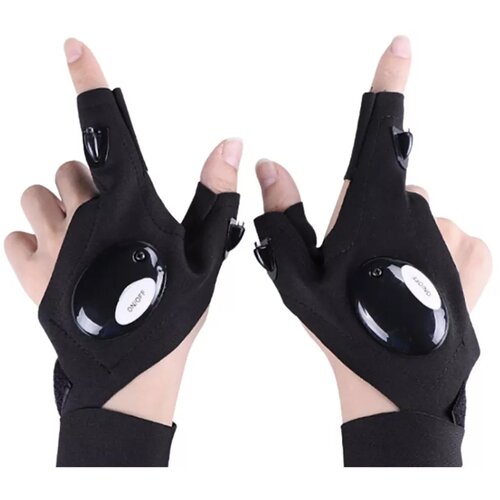 Lean Toys Večnamenske LED rokavice Light Finger Flashlights Universal Slike
