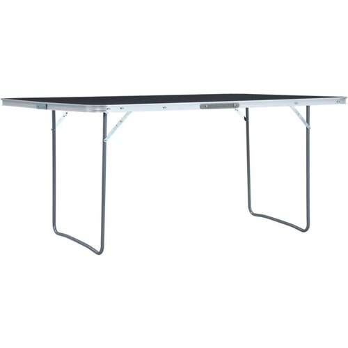  Zložljiva miza za kampiranje siva iz aluminija 180x60 cm, (20817000) Cene