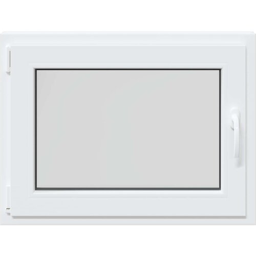  Prozor za podrum RISOR 80 x 50 cm PVC i staklo Bijela Slike
