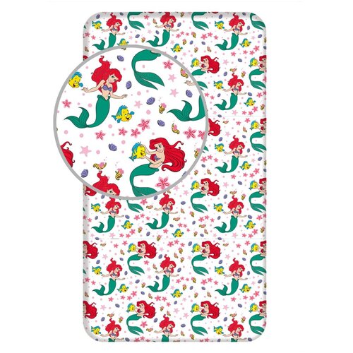 Jerry Fabrics Pamučna dječja plahta s gumom 90x200 cm Ariela "Friends" – Cijene