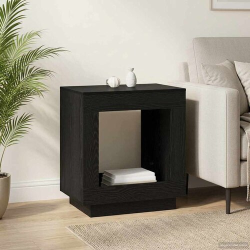 Bocni stol Crni hrast 60 x 40 x 65 cm Konstruirano drvo Cijene