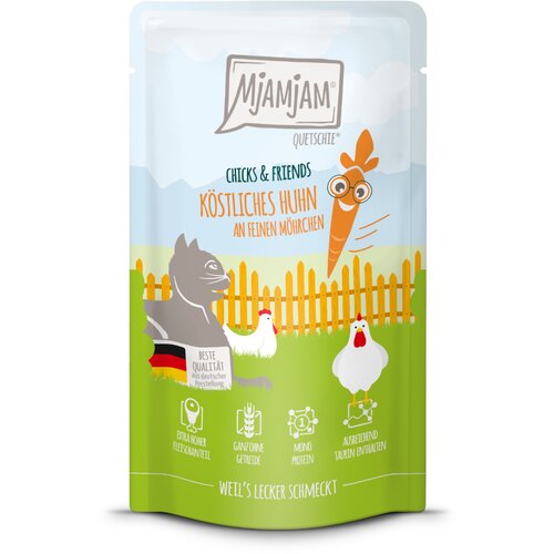 MjAMjAM Quetschie 12 x 125 g - Chicks & Friends ukusna piletina s finom mrkvom Cijene
