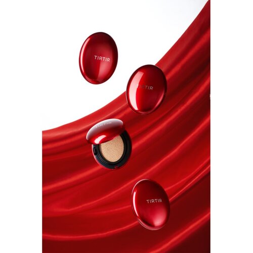 TIRTIR Mask Fit Red Cushion dolgoobstojni tekoči puder v gobici odtenek 22W Sheer Beige 100 g Slike