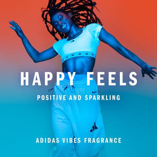 Adidas Vibes Happy Feels odi&amp;scaron;avljeno pr&amp;scaron;ilo za telo uniseks 150 ml Slike