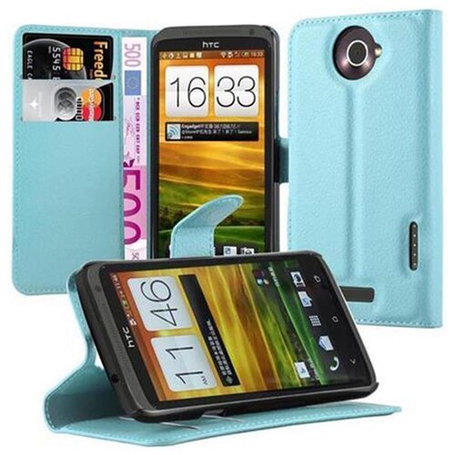 Cadorabo Ohi&scaron;je, združljivo z HTC ONE X / X+ v nebesno modra - Za&scaron;čitni ovitek z magnetnim zapiranjem, stoječo funkcijo in režo za kartice, (20557660) Cene