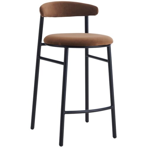 Ellos Home Rjav kovinski barski stol (vi&amp;scaron;ina sedeža 66 cm) Doggi &amp;ndash; Slike