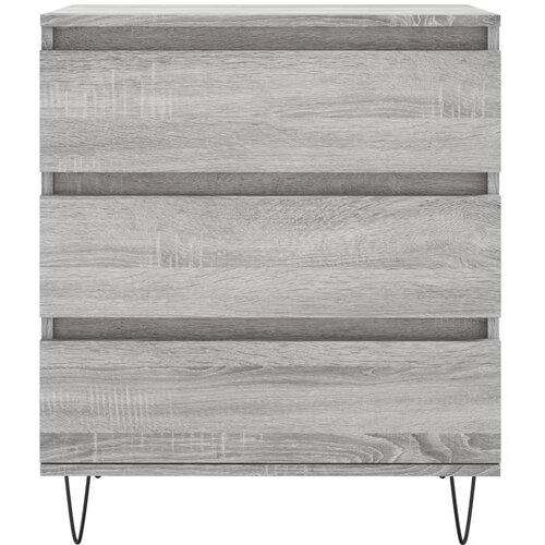  Komoda sivog hrasta sonome 60x35x70 cm od konstruiranog drva Slike