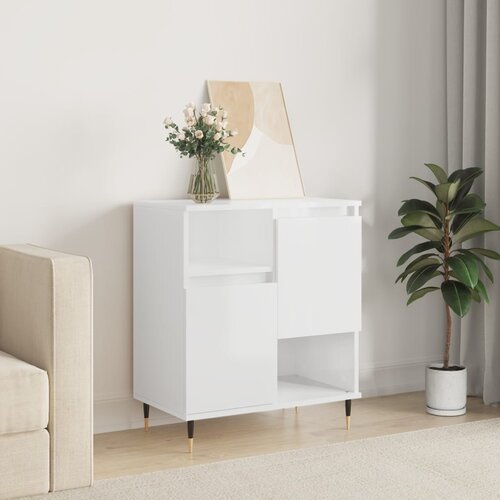 vidaXL Komoda sjajna bijela 60 x 35 x 70 cm od konstruiranog drva Cijene