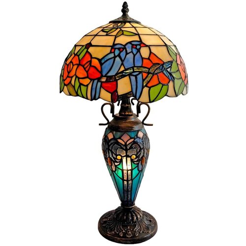  Brilagi - Tiffany vitražna stona lampa JUNGLE 1xE27/60W/230V + 1xE14/40W Cene