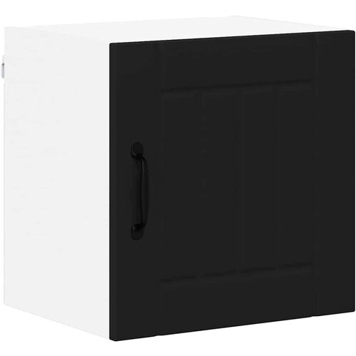 VidaXL zidni kuhinjski ormarić s policom 2 pcs crna 40 x 31 x 40 cm Slike