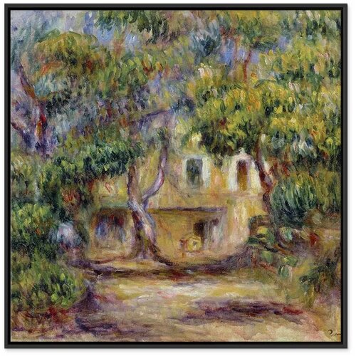  Slika - Pierre-Auguste Renoir &amp;ndash; The Farm at Les Collettes 80x80 U crnom drvenom okviru Slike