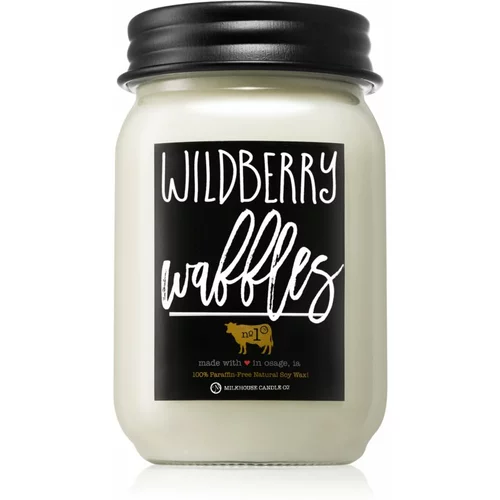 Milkhouse Candle Co. Farmhouse Wildberry Waffles dišeča sveča Mason Jar 369 g