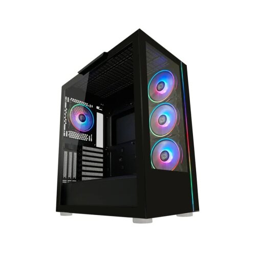 LC-Power Case Gaming 808B Midi-ATX, black, HD Audio, 4x 120mm ARGB fan, 1x USB-C Cijene