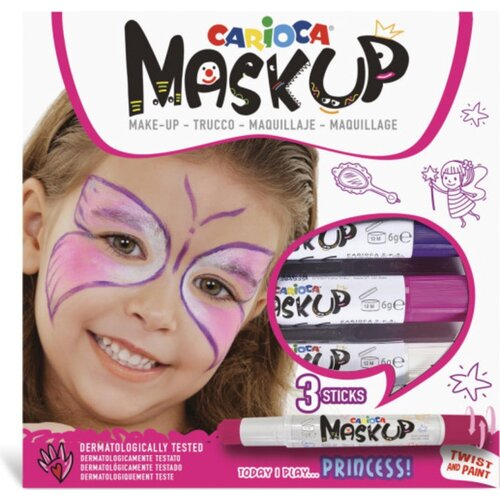 Carioca Mask Up Princess Face Paint Stick - 3 kosi Cene