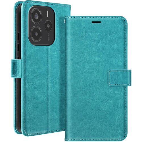 Oem Mayaxess, Ohišje za Xiaomi Redmi Note 14 4G Denarnica s trakom za roko, Turkizna, (5000215681) Cene