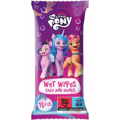 My Little Pony Wet Wipes vlažne maramice za djecu 15 kom