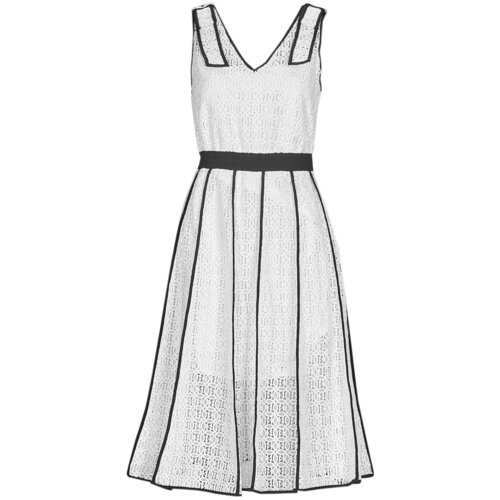 Karl Lagerfeld KL EMBROIDERED LACE DRESS Bijela Cijene
