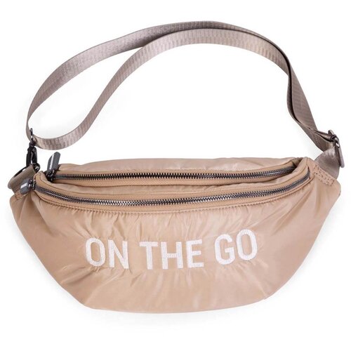 Childhome torbica za okoli pasu on the go puffered beige Cene
