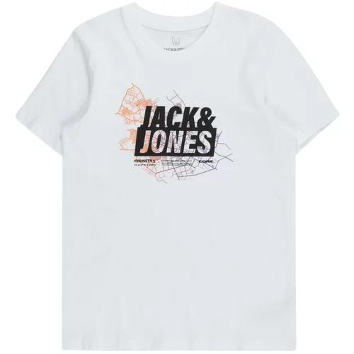 Jack & Jones Majica lila / oranžna / črna / off-bela