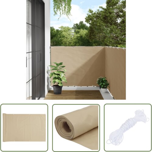  The Living Store Balkonsko platno bež 120x300 cm oksford blago - Balkonsko Platno, (21743463) Slike