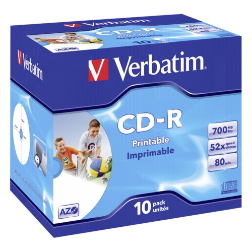 Verbatim CDR80 52X 10PAK PRINTABLE (317957) Cene
