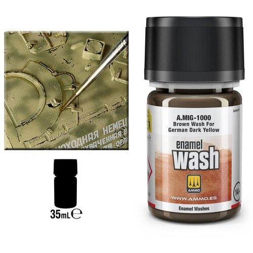 AMMO by MIG Jimenez wash brown for german dark yellow (braon wash za german dark yellow) Cene