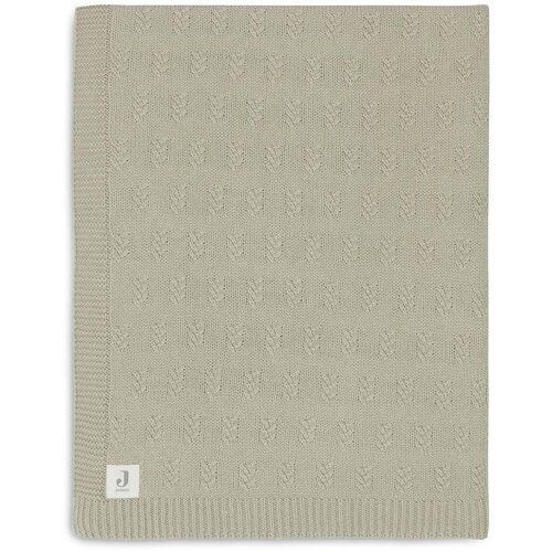 Jollein pletena dekica grain knit olive green Slike