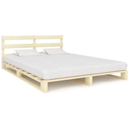  Za krevet od paleta od masivne borovine 140 x 200 cm Slike