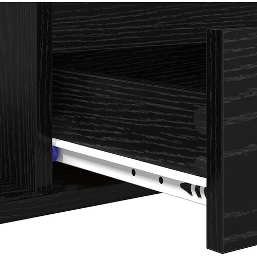 VidaXL Kava Stol Crni hrast 90 x 49 x 45 cm Konstruirano drvo Slike