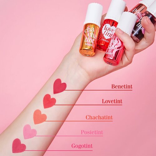 Benefit Lovetint Fiery-Red Tinted Lip & Cheek Stain tekući ruž za usne i rumenilo 6 ml Cijene