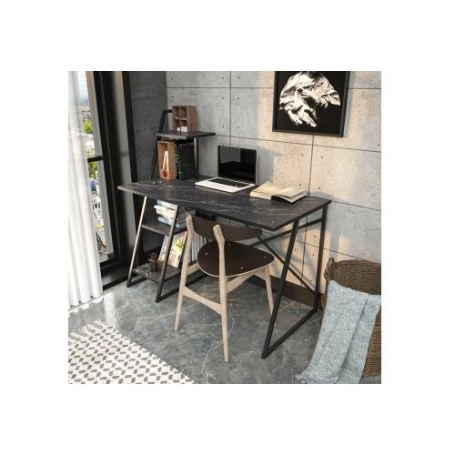 Woody Fashion Radni sto Admira, 120x120x60 cm, Bijeli Slike