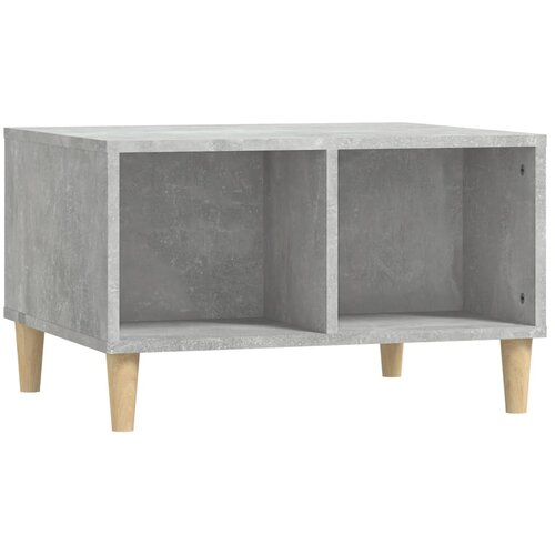 Maison Chic Klubska mizica - kavna mizica - Nizka mizica betonsko siva 60x50x36,5 cm inženirski les, (21754668) Cene